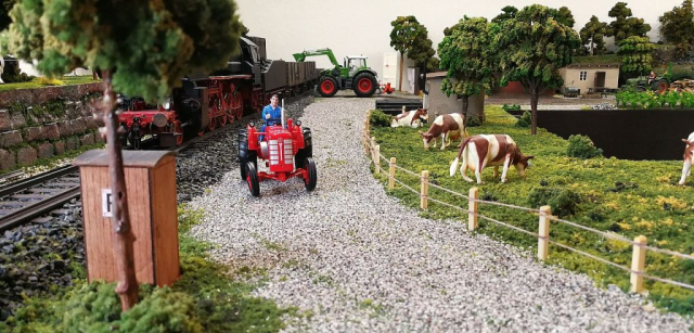 1:32 Anlage mit Feldbahn