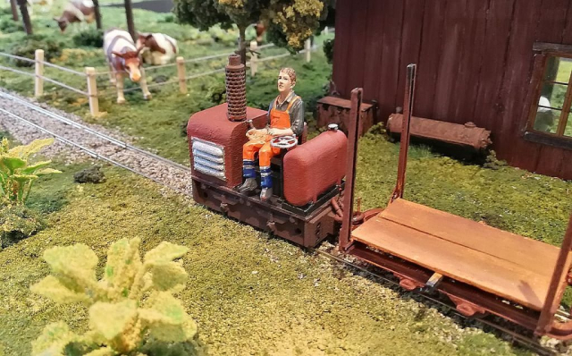 1:32 Anlage mit Feldbahn