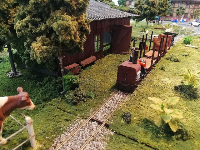 1:32 Anlage mit Feldbahn