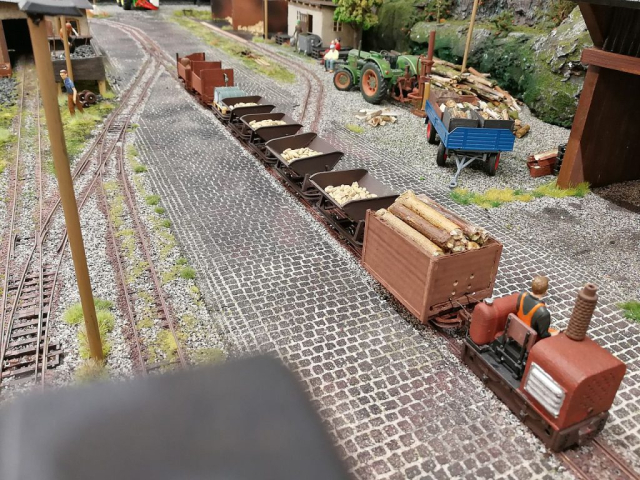 1:32 Anlage mit Feldbahn