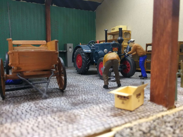 1:32 Anlage mit Feldbahn