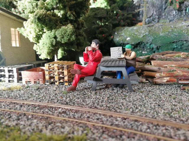 1:32 Anlage mit Feldbahn