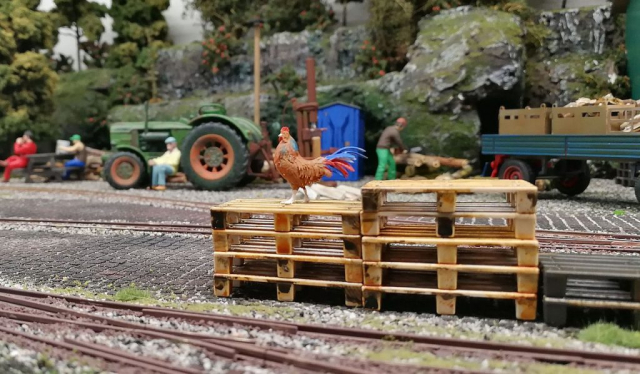 1:32 Anlage mit Feldbahn